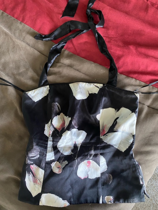 White House Black Market Tops - White House Black Market Silk Floral Tube/Halter top size 4